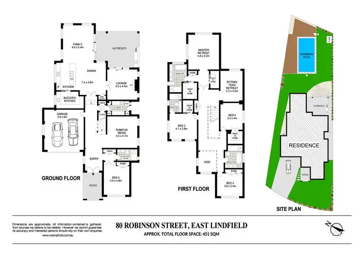 Floorplan of Homely house listing, 80 Robinson Street, Lindfield NSW 2070