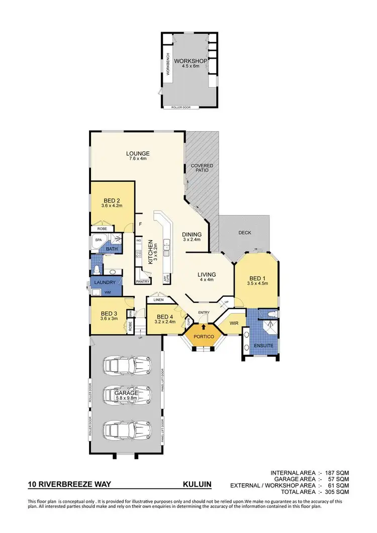 Floorplan of Homely house listing, 10 Riverbreeze Way, Kuluin QLD 4558