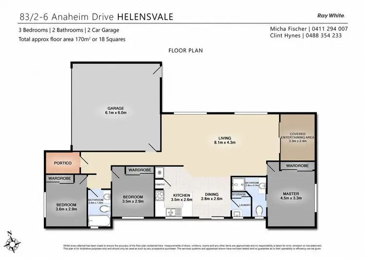 Floorplan of Homely house listing, 83/2-6 Anaheim Drive, Helensvale QLD 4212