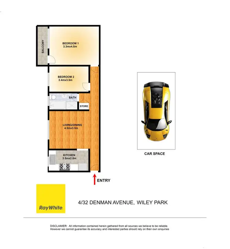 Floorplan of Homely unit listing, Unit 4/32 Denman Avenue, Wiley Park NSW 2195