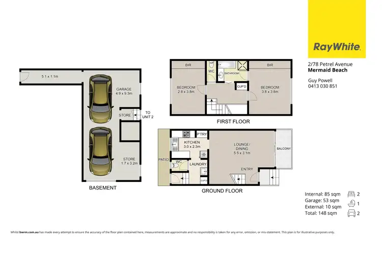 Floorplan of Homely unit listing, 2/78 Petrel Avenue, Mermaid Beach QLD 4218