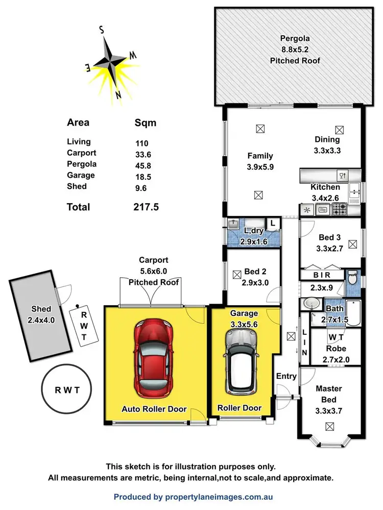 Floorplan of Homely house listing, 22 Premier Close, Andrews Farm SA 5114