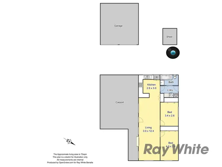 Floorplan of Homely house listing, 43 Halls Road, Goorambat VIC 3725