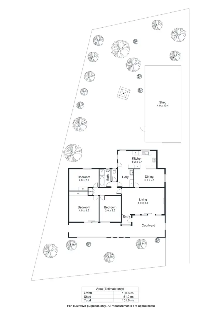 Floorplan of Homely house listing, 4 Indora Avenue, Ingle Farm SA 5098