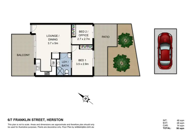 Floorplan of Homely apartment listing, 6/7 Franklin Street, Herston QLD 4006