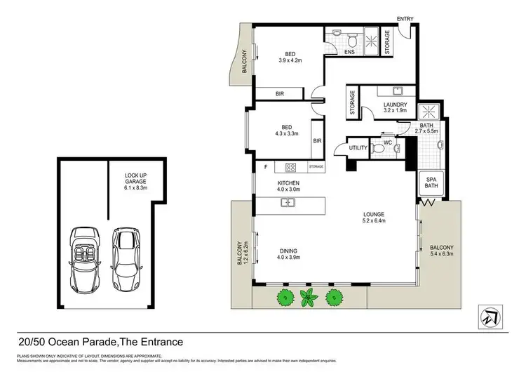 Floorplan of Homely apartment listing, 20/50-54 Ocean Parade, The Entrance NSW 2261