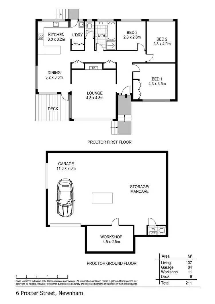 Floorplan of Homely house listing, 6 Procter Street, Newnham TAS 7248