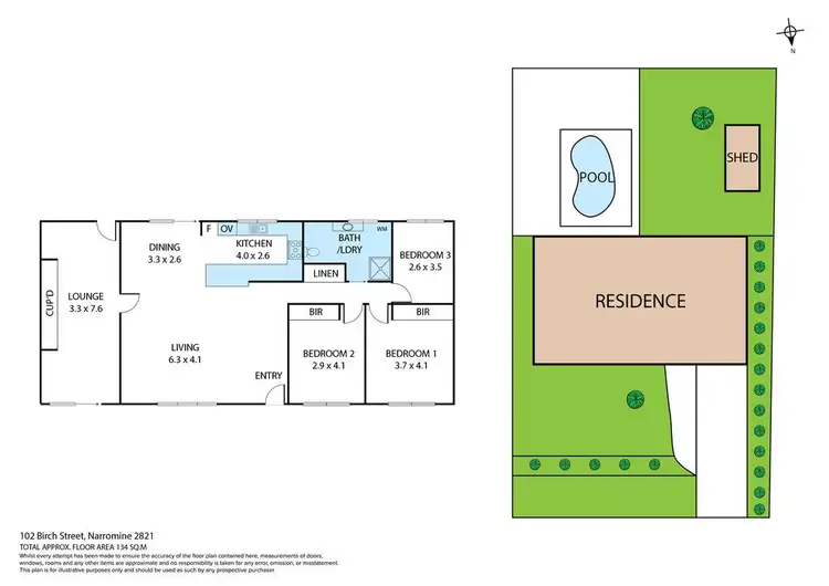 Floorplan of Homely house listing, 102 Birch Street, Narromine NSW 2821
