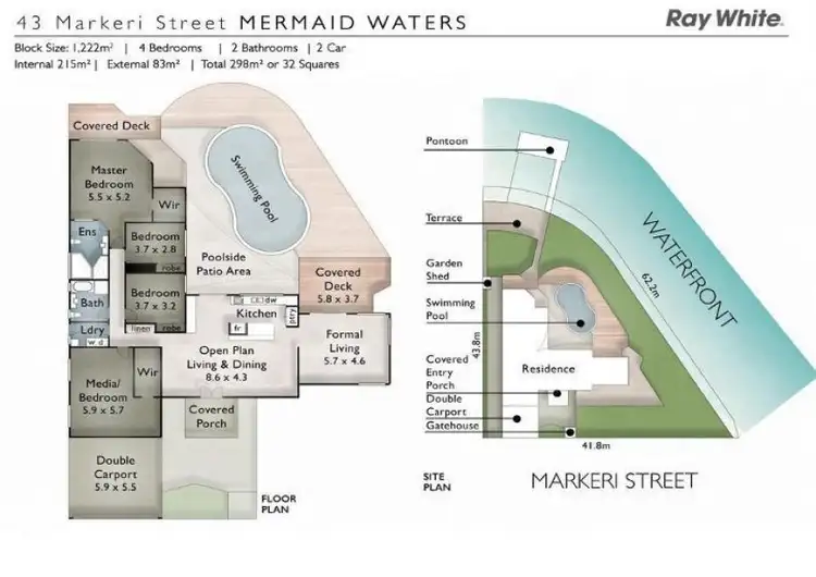 Floorplan of Homely house listing, 43 Markeri Street, Mermaid Waters QLD 4218