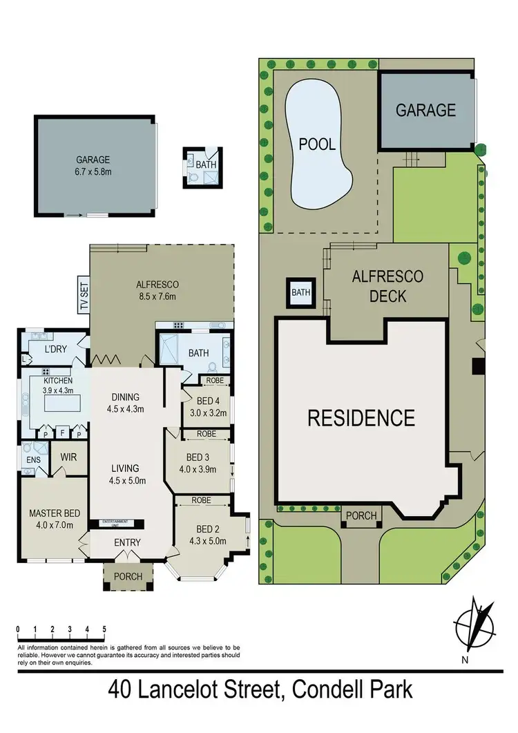 Floorplan of Homely house listing, 40 Lancelot Street, Condell Park NSW 2200