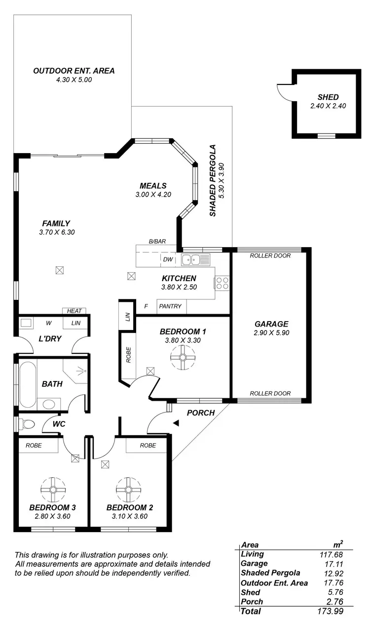 Floorplan of Homely house listing, 40 Glenthorn Crescent, O'halloran Hill SA 5158