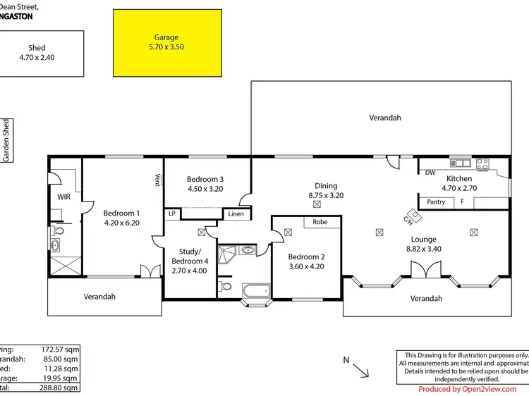 Floorplan of Homely house listing, 15 Dean Street, Angaston SA 5353