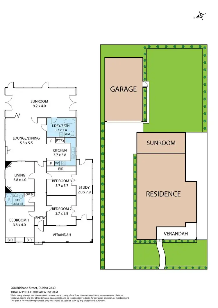 Floorplan of Homely house listing, 268 Brisbane Street, Dubbo NSW 2830