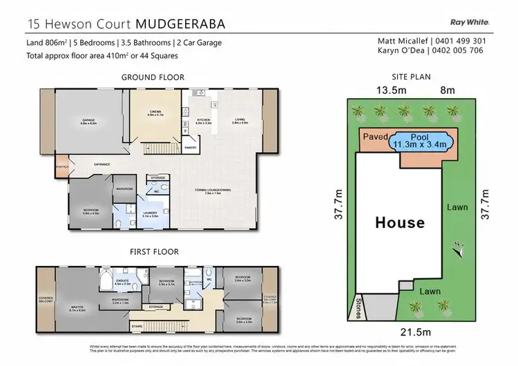 Floorplan of Homely house listing, 15 Hewson Court, Mudgeeraba QLD 4213