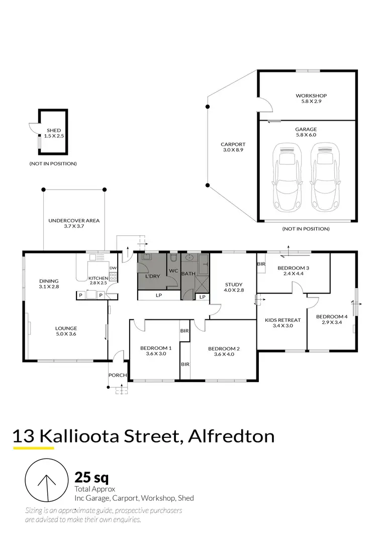 Floorplan of Homely house listing, 13 Kallioota Street, Alfredton VIC 3350