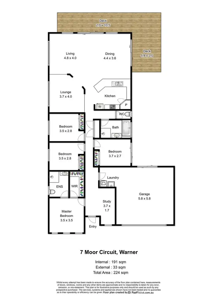 Floorplan of Homely house listing, 7 Moor Circuit, Warner QLD 4500