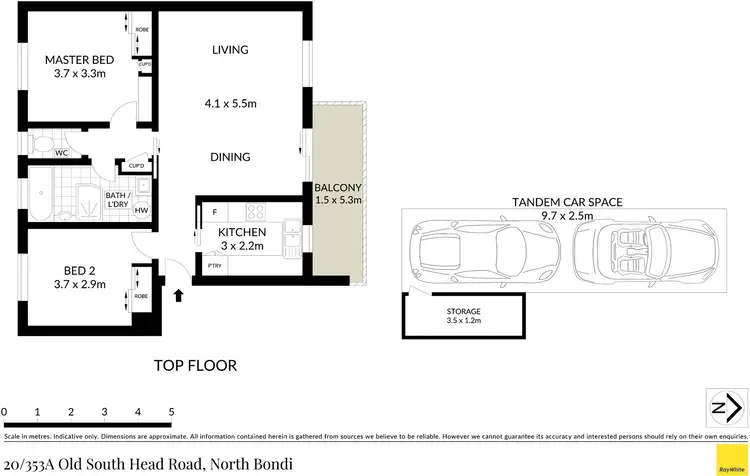 Floorplan of Homely apartment listing, 20/353A Old South Head Road, North Bondi NSW 2026