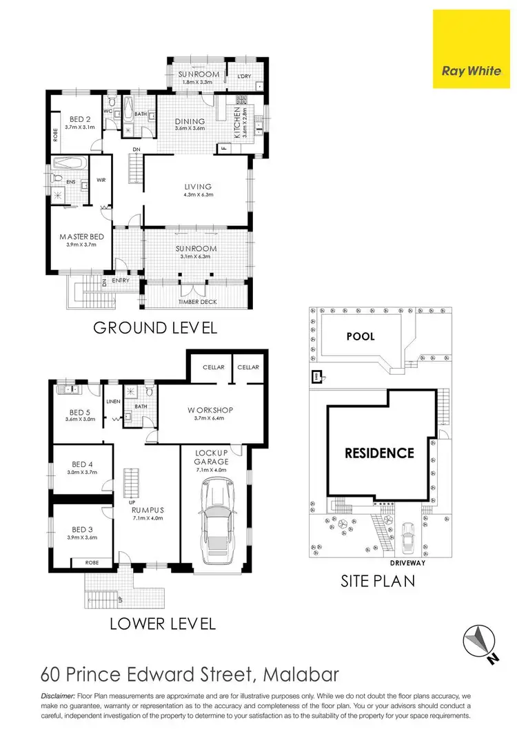 Floorplan of Homely house listing, 60 Prince Edward Street, Malabar NSW 2036