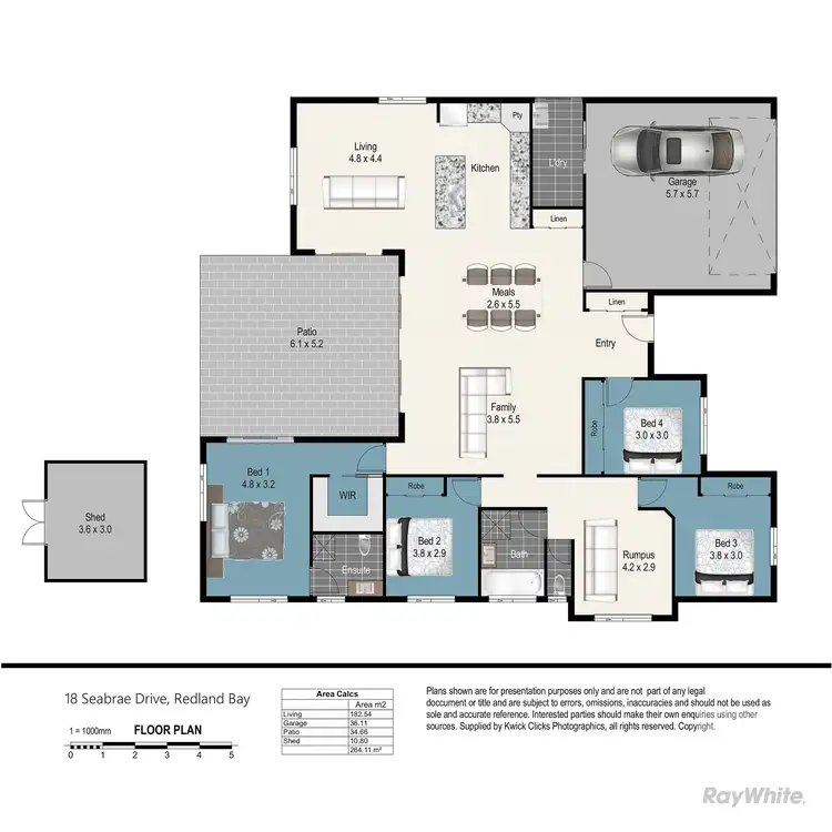 Floorplan of Homely house listing, 18 Seabrae Drive, Redland Bay QLD 4165