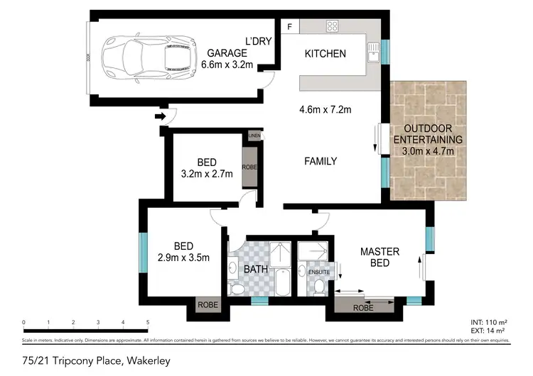 Floorplan of Homely villa listing, 75/21 Tripcony Place, Wakerley QLD 4154