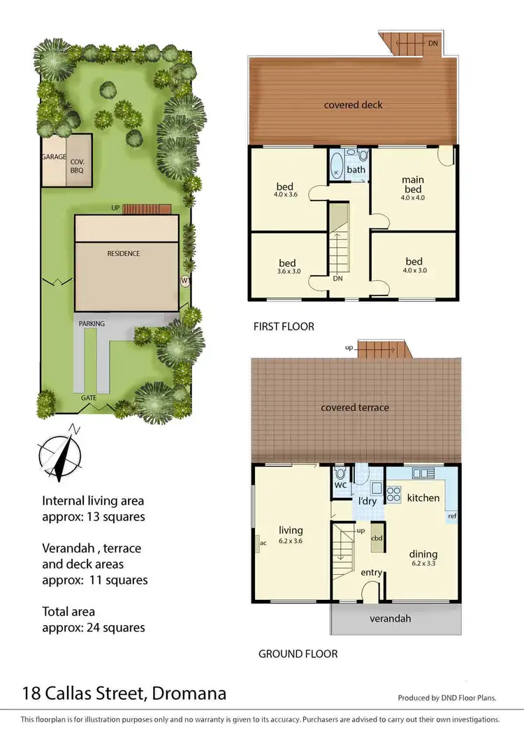 Floorplan of Homely house listing, 18 Callas Street, Dromana VIC 3936