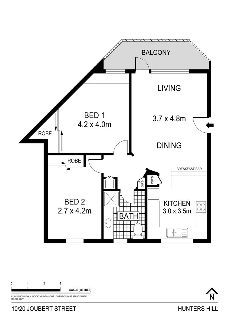 Floorplan of Homely apartment listing, 10/20 Joubert Street, Hunters Hill NSW 2110