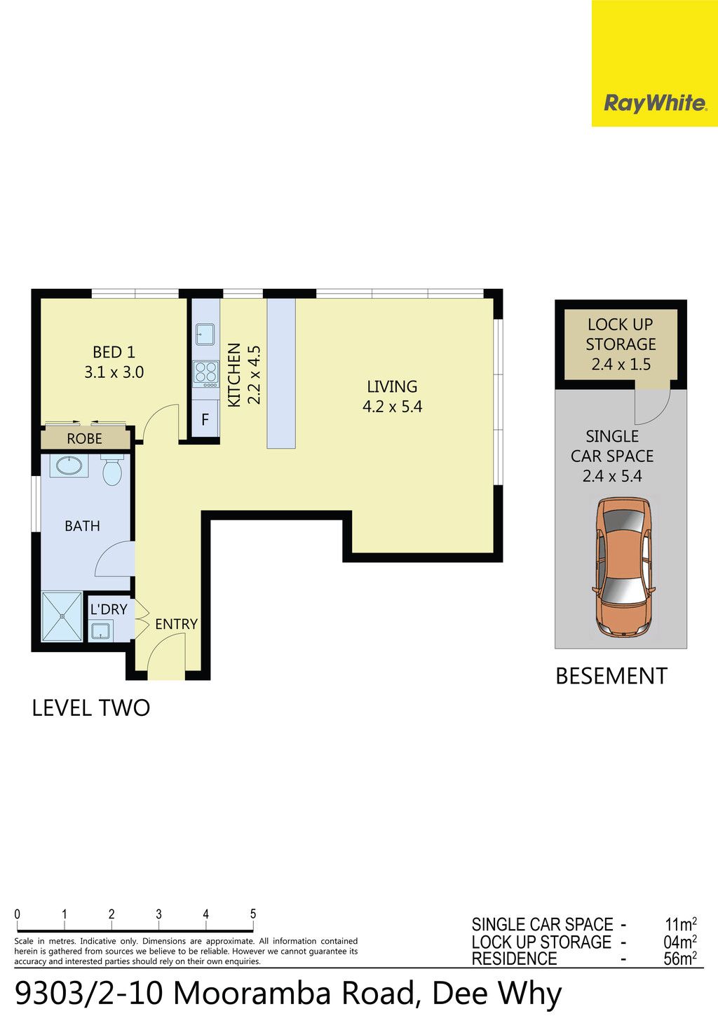 Floorplan of Homely apartment listing, 9303/2-10 Mooramba Road, Dee Why NSW 2099