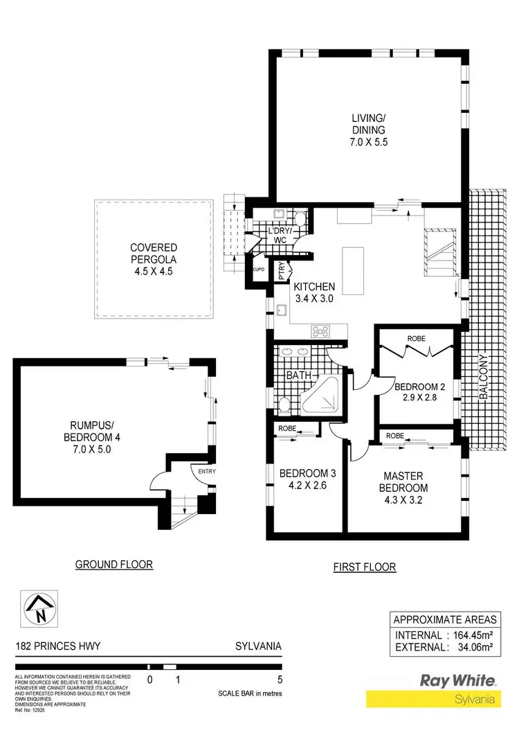 Floorplan of Homely house listing, 182 Princes Highway, Sylvania NSW 2224