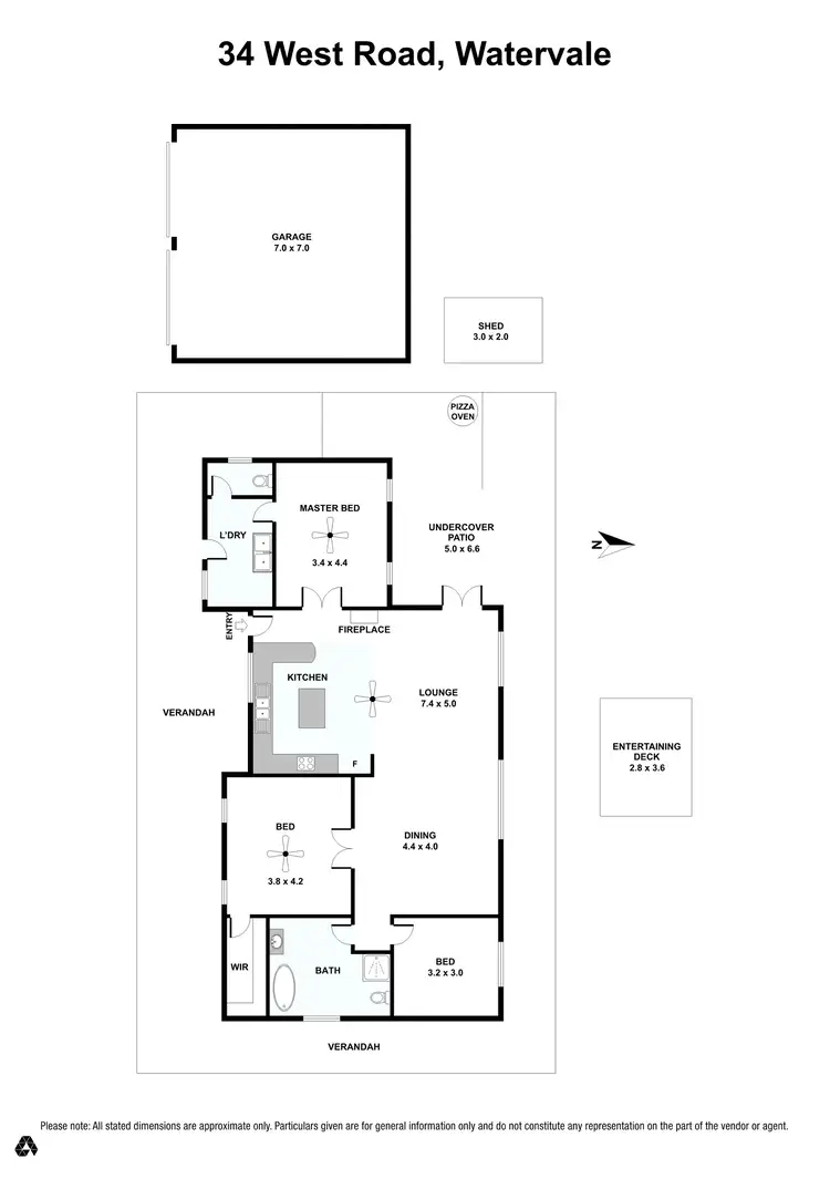 Floorplan of Homely house listing, 34 West Road, Watervale SA 5452