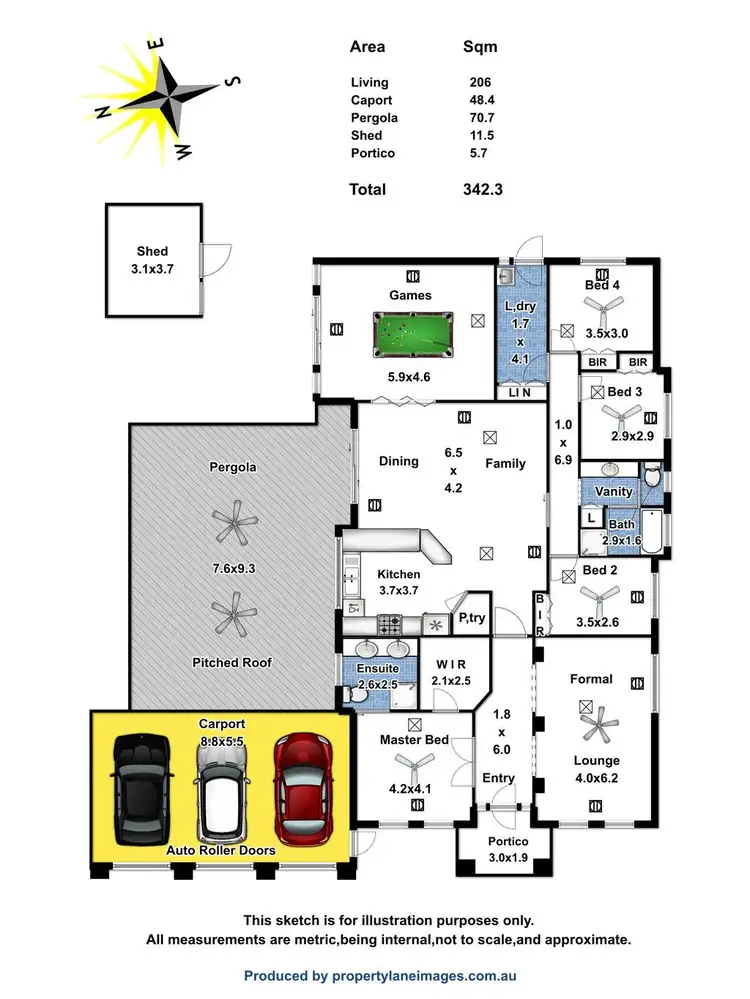 Floorplan of Homely house listing, 7 Devon Court, Craigmore SA 5114