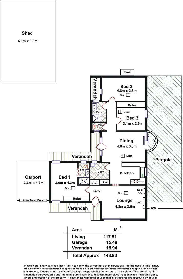 Floorplan of Homely house listing, 8 Wahroonga Drive, Smithfield SA 5114