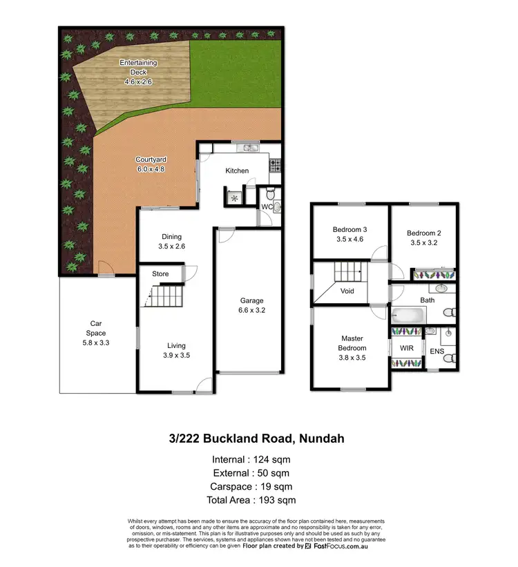 Floorplan of Homely townhouse listing, 3/222 Buckland Road, Nundah QLD 4012