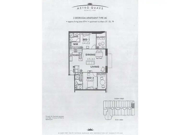 Floorplan of Homely unit listing, 79/86 Ogden Street, Townsville City QLD 4810