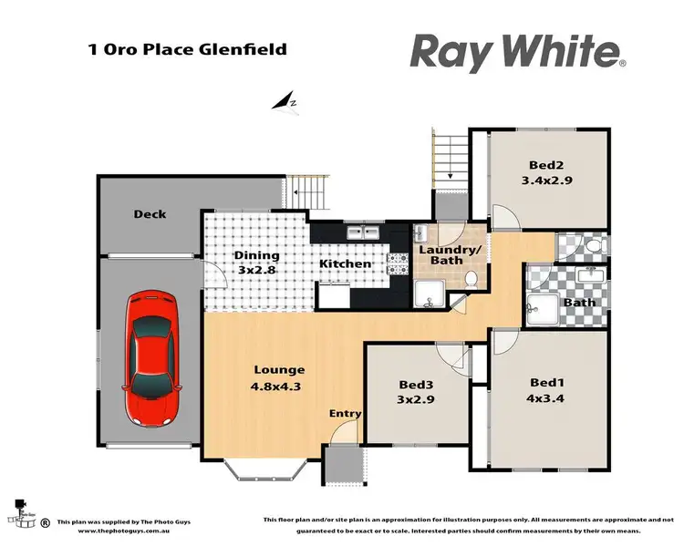 Floorplan of Homely house listing, 1 Oro Place, Glenfield NSW 2167