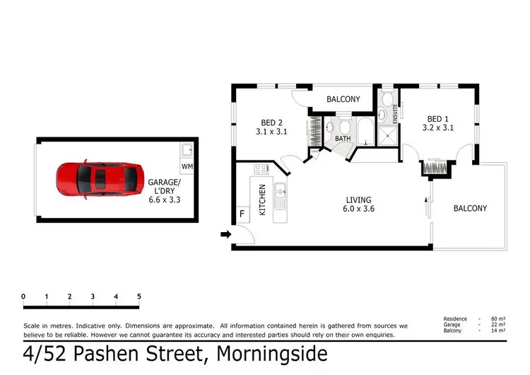 Floorplan of Homely unit listing, 4/52 Pashen Street, Morningside QLD 4170
