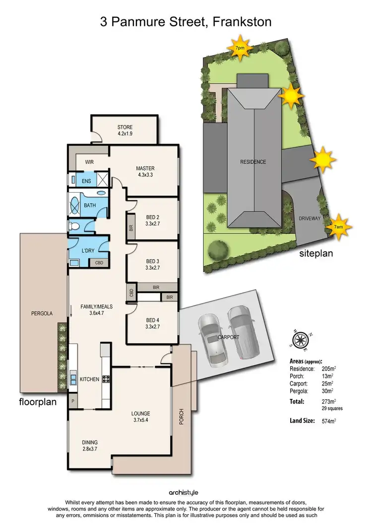 Floorplan of Homely house listing, 3 Panmure Street, Frankston VIC 3199