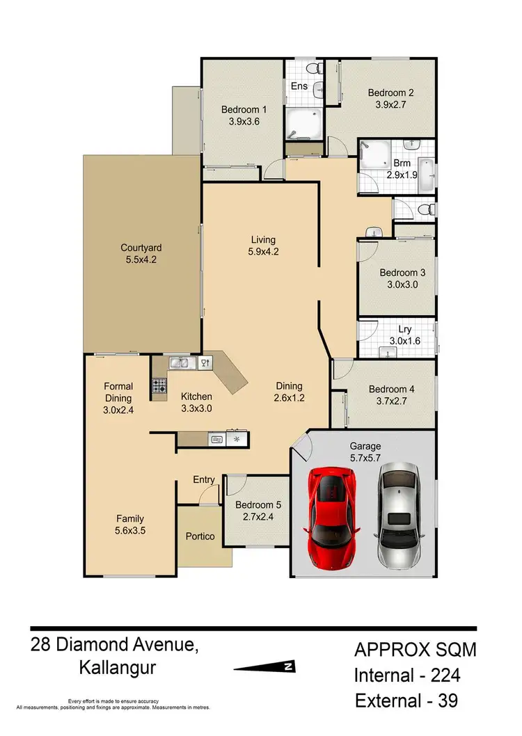 Floorplan of Homely house listing, 28 Diamond Avenue, Kallangur QLD 4503