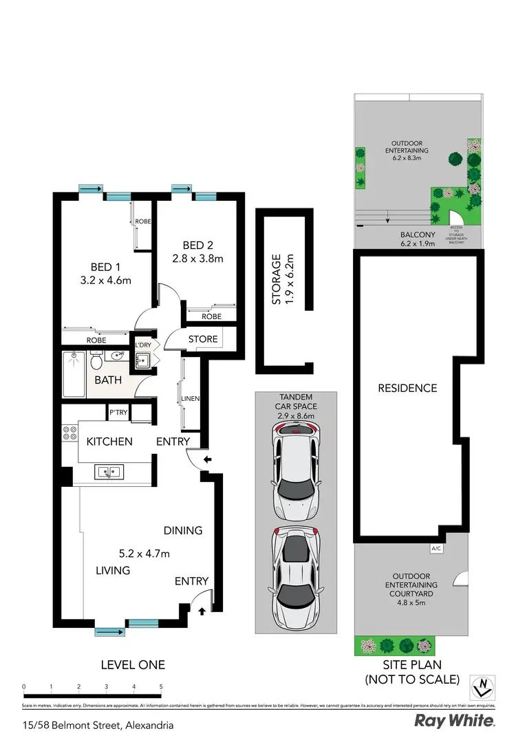 Floorplan of Homely apartment listing, 15/44-58 Belmont Street, Alexandria NSW 2015