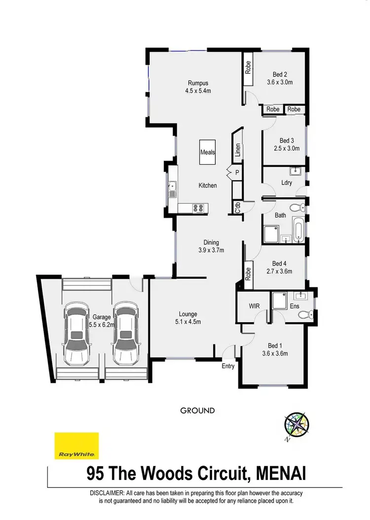 Floorplan of Homely house listing, 95 The Woods Circuit, Menai NSW 2234