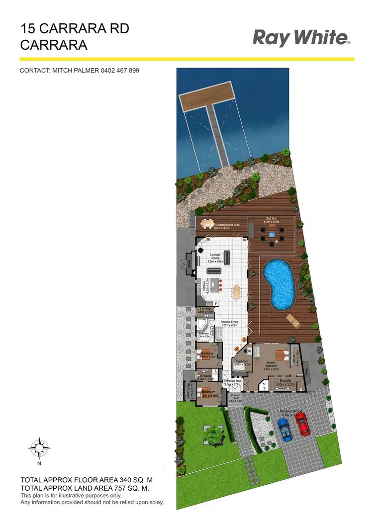 Floorplan of Homely house listing, 15 Carrara Road, Riverpark, Carrara QLD 4211