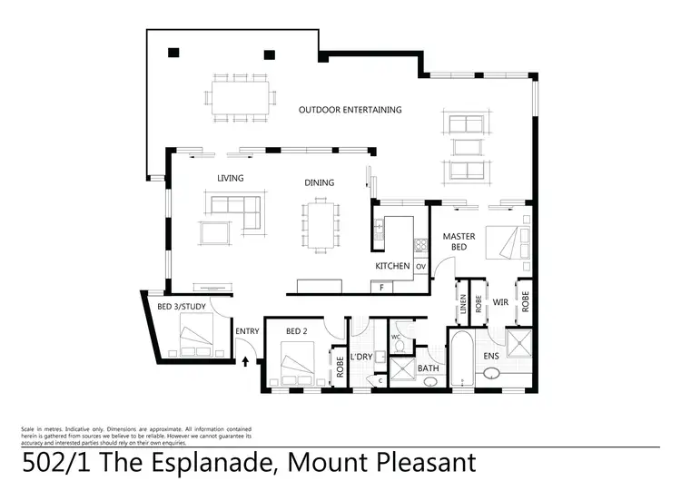 Floorplan of Homely house listing, 502/1 The Esplanade, Sub Penthouse 502, Mount Pleasant WA 6153