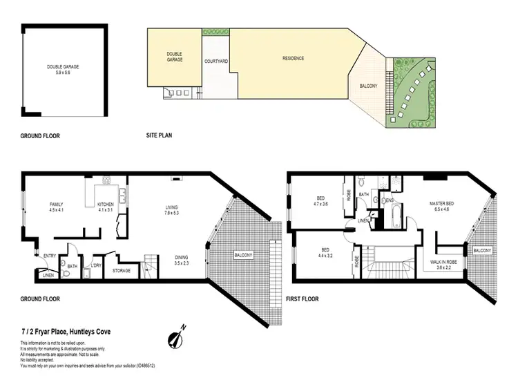 Floorplan of Homely house listing, 7/2 Fryar Place, Huntleys Cove NSW 2111