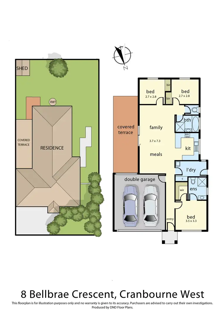 Floorplan of Homely house listing, 8 Bellbrae Crescent, Cranbourne West VIC 3977