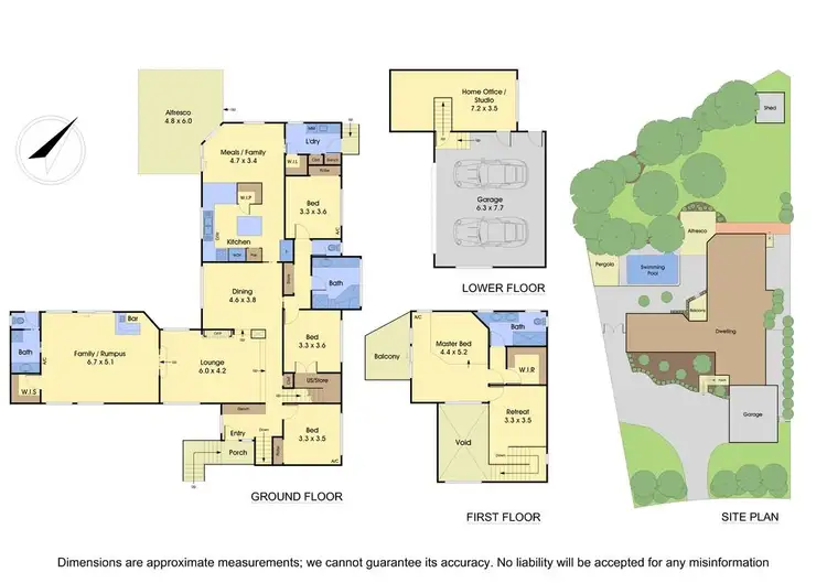 Floorplan of Homely house listing, 44 Bareena Avenue, Rowville VIC 3178