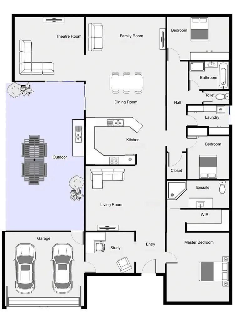 Floorplan of Homely house listing, 264 Coorong Avenue, Irymple VIC 3498