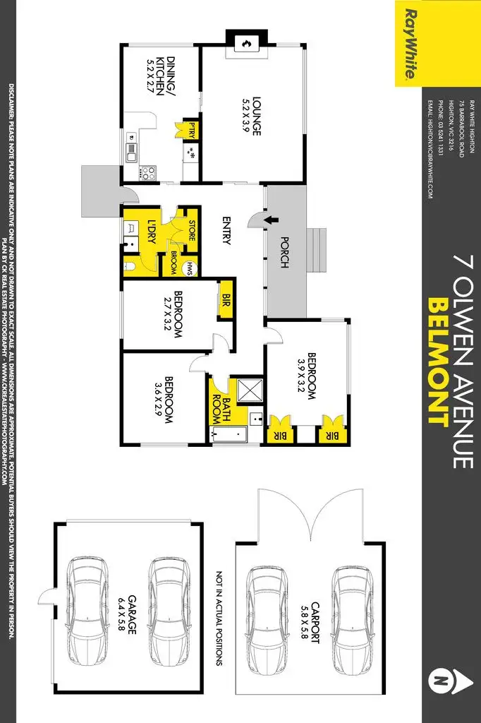 Floorplan of Homely house listing, 7 Olwen Avenue, Belmont VIC 3216