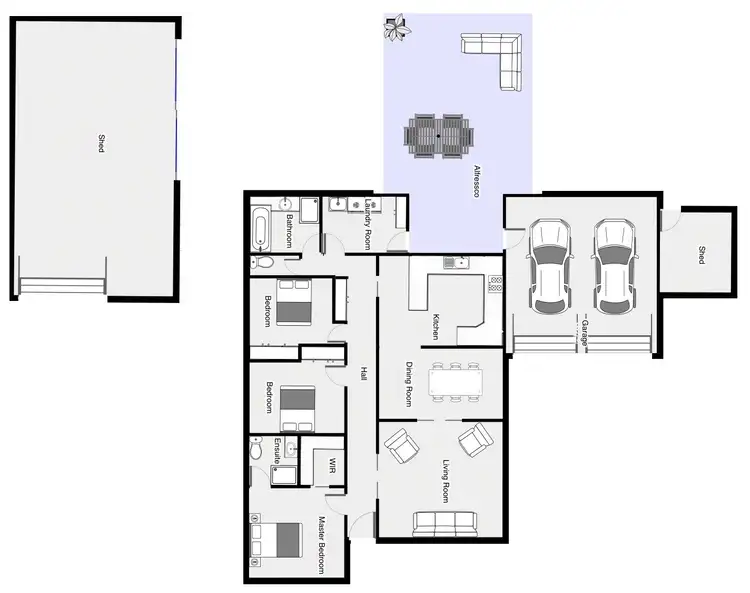 Floorplan of Homely house listing, 5 Woorak Court, Mildura VIC 3500