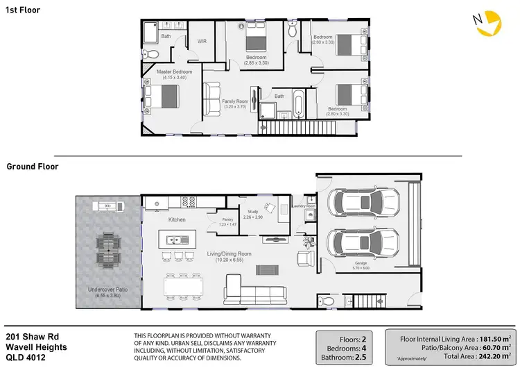 Floorplan of Homely house listing, 201 Shaw Road, Wavell Heights QLD 4012