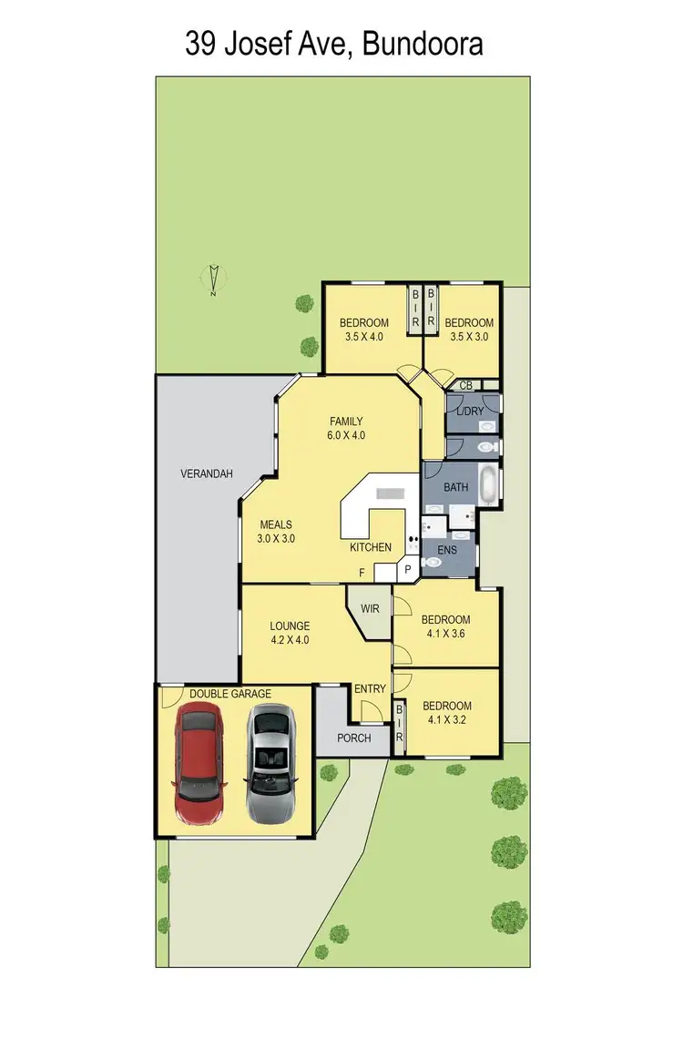 Floorplan of Homely house listing, 39 Josef Avenue, Bundoora VIC 3083