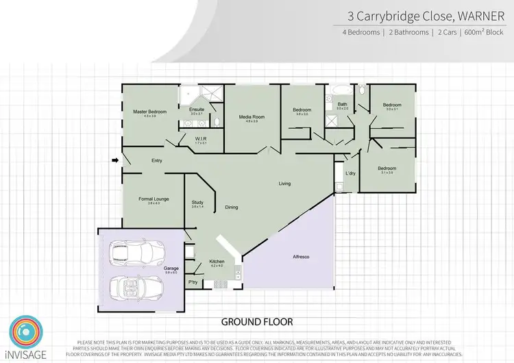 Floorplan of Homely house listing, 3 Carrybridge Close, Warner QLD 4500